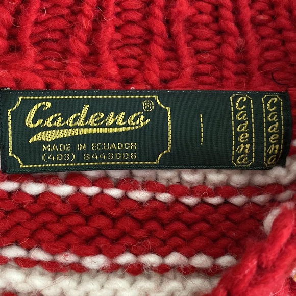 Ecuadorian CADENA Oversize Pullover
Collared Handknit Heavy Pure Wool Sweater - Picture 2 of 5